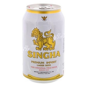 Singha Premium Import Lager Beer can (330ml)